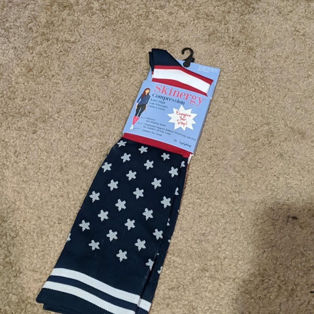 American flag compression socks